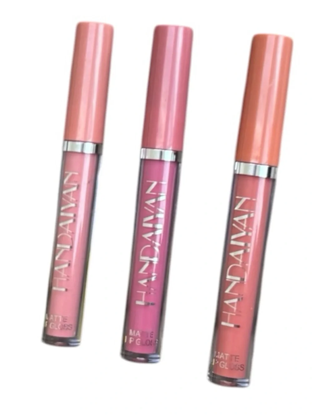 Luxe Velvet Matte Lipgloss Trio Handaiyan Lip Beauty Set Wristlet Makeup Bundle